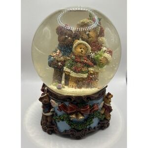 JCPenney Home Collection Musical Three Bears-Snow Globe- RARE-RETIRED Holiday